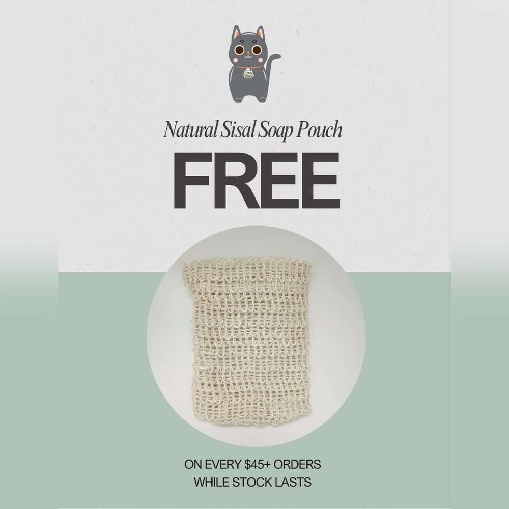 🎁Natural Sisal Soap Pouch